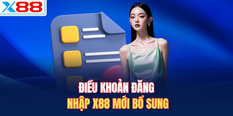 Điều khoản đăng nhập X88 mới bổ sung