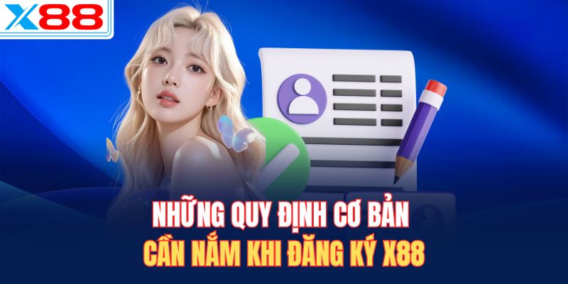 Những quy định cơ bản cần nắm khi đăng ký X88